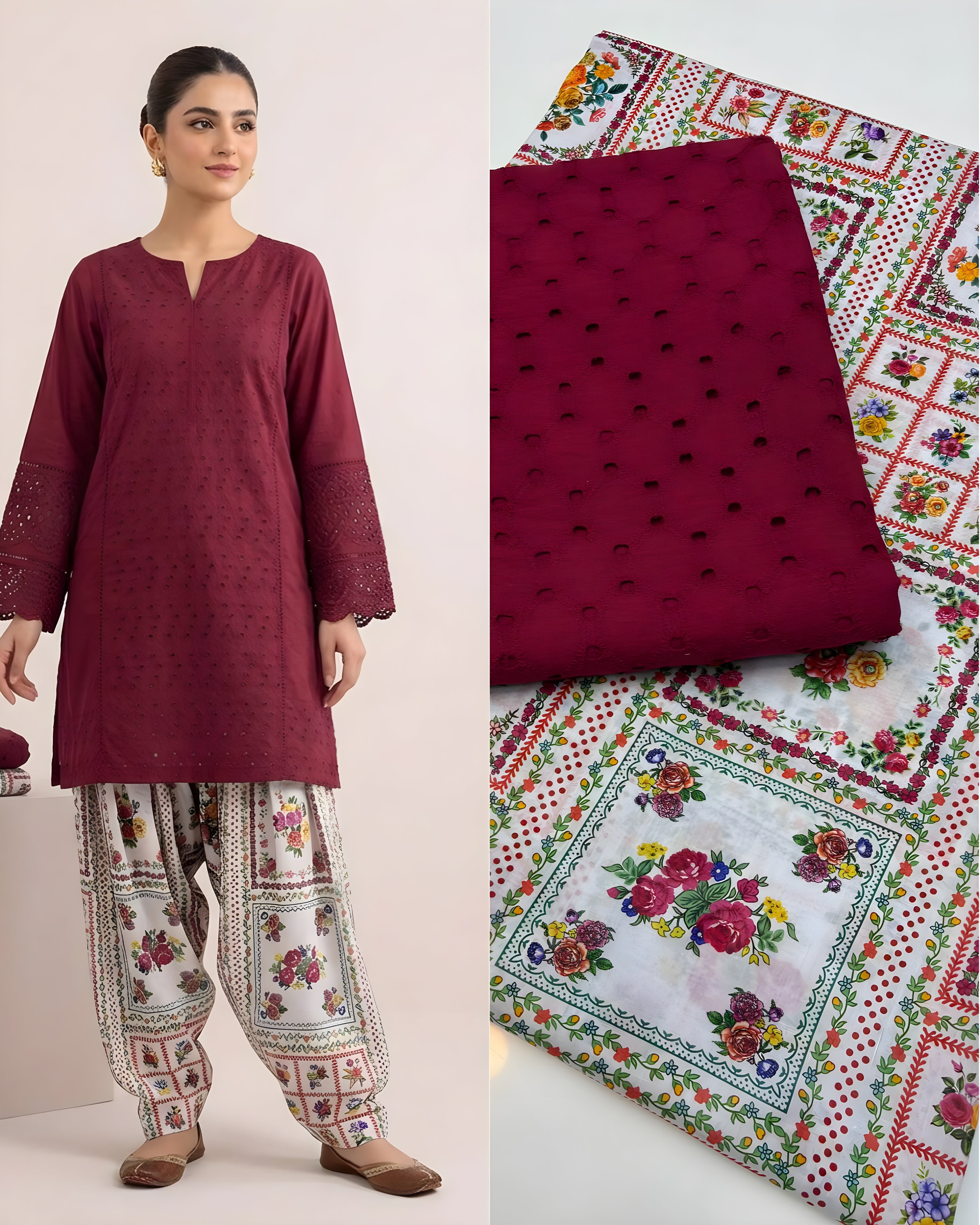Chicken Kari Shirt with Digital Trouser