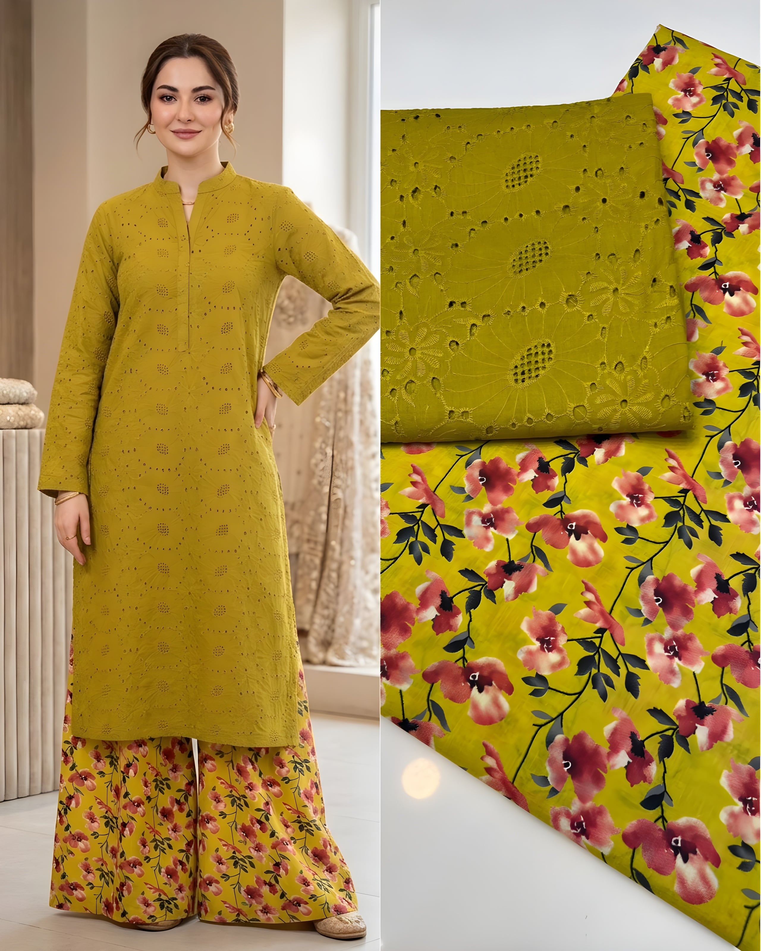 Chicken Kari Shirt with Digital Trouser