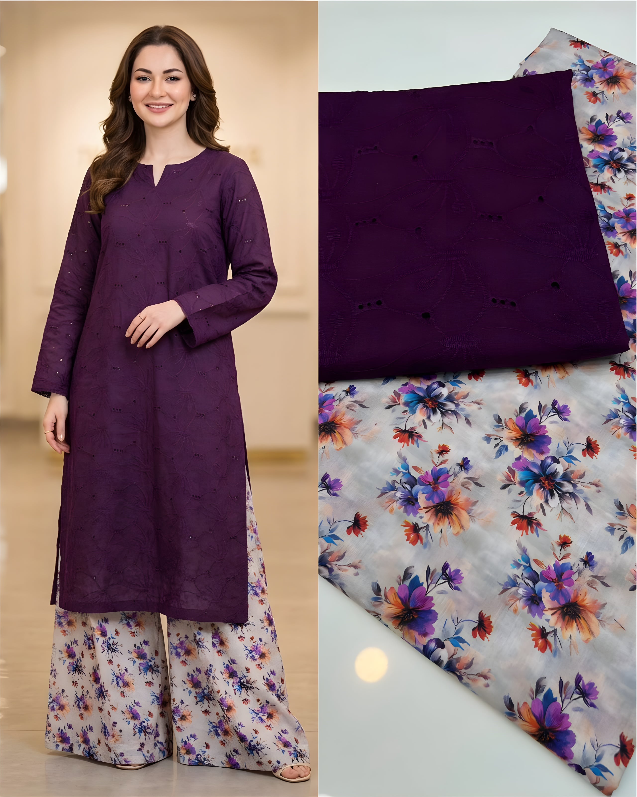 Chicken Kari Shirt with Digital Trouser
