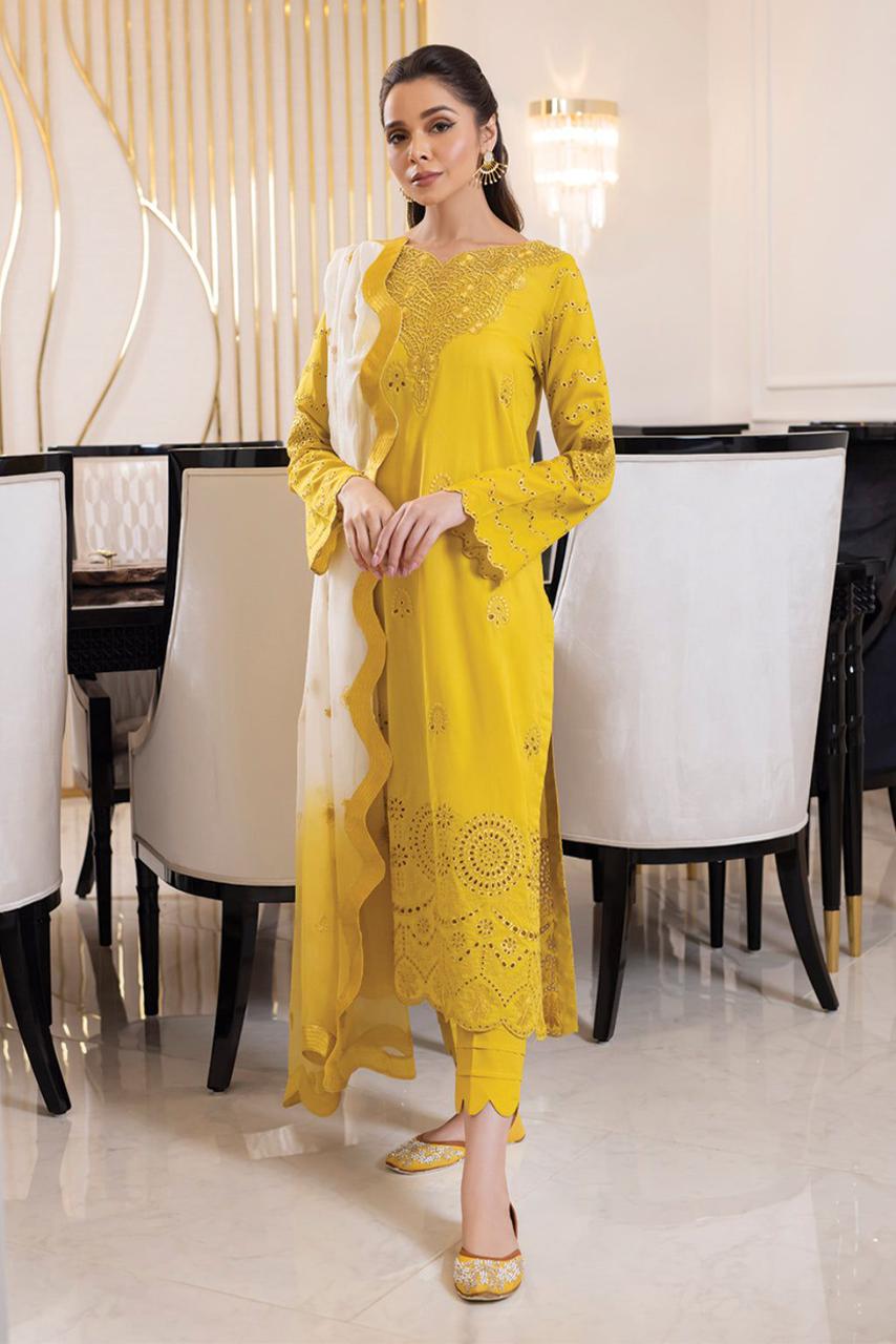 Party wear lawn 3 Piece Dress