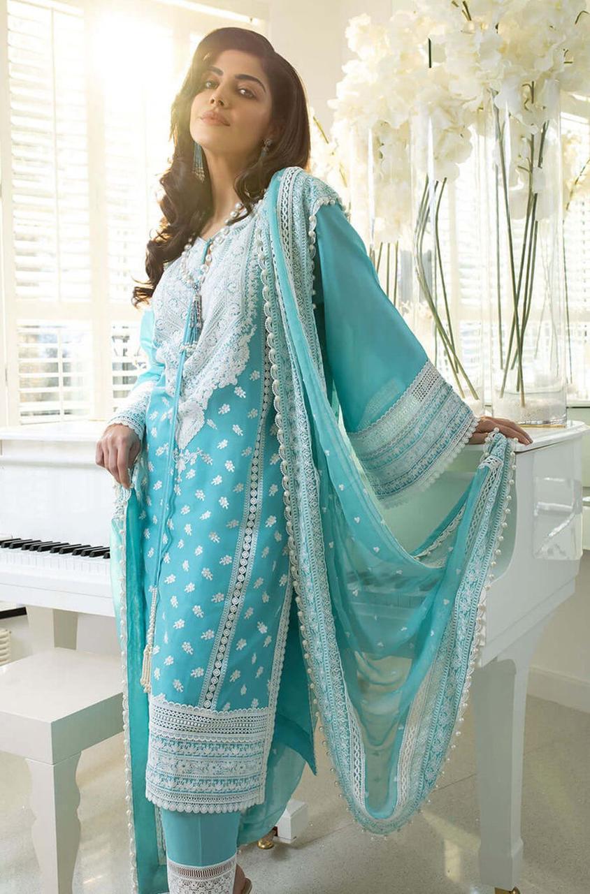 Party wear lawn 3 Piece Dress