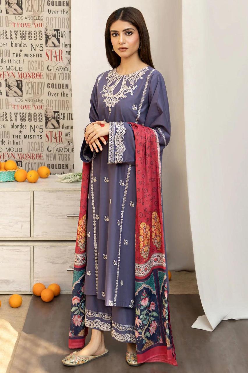 Party wear lawn 3 Piece Dress