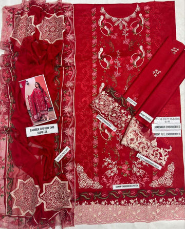 3pc Embroidred Lawn