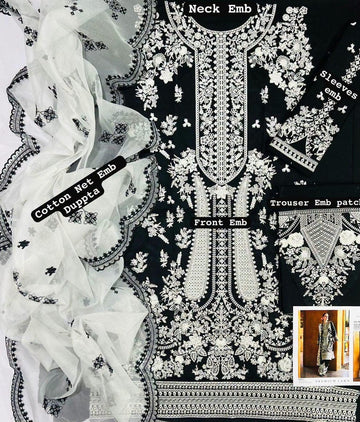 3pc Embroidred Lawn