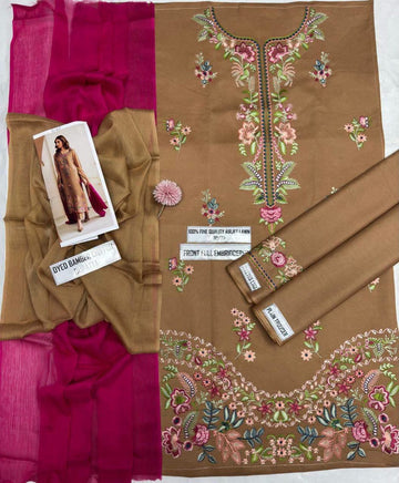 3pc Embroidred Lawn