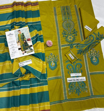 3pc Embroidred Lawn