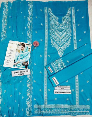 3pc Embroidred Lawn