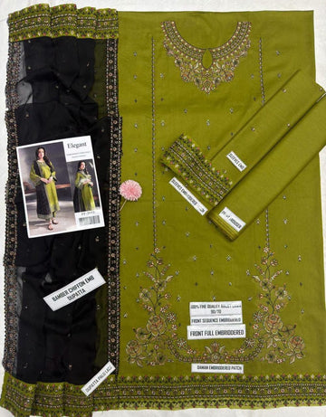 3pc Embroidred Lawn