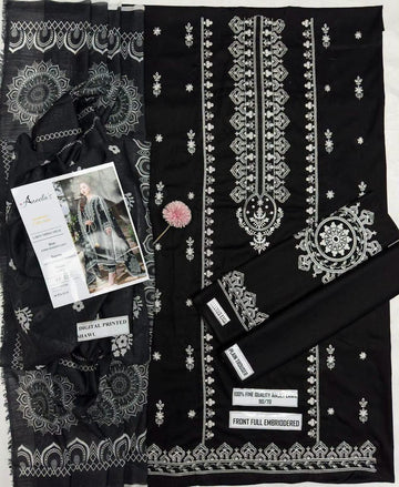 3pc Embroidred Lawn