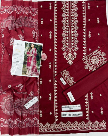 3pc Embroidred Lawn