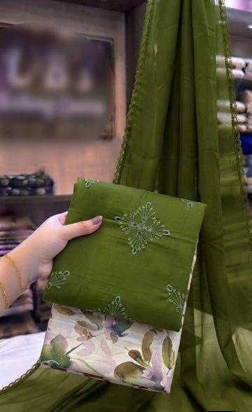 Embroidered Lawn 3Pc