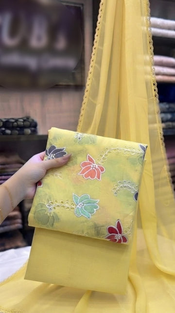 Embroidered Lawn 3Pc