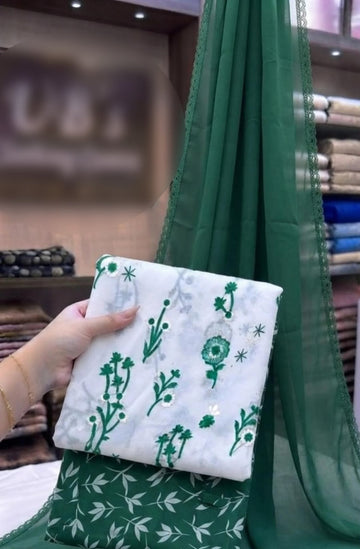 Embroidered Lawn 3Pc
