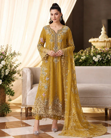 Emb Dhanak 3Pc Suit