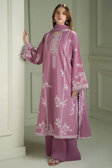 Emb Dhanak 3Pc Suit