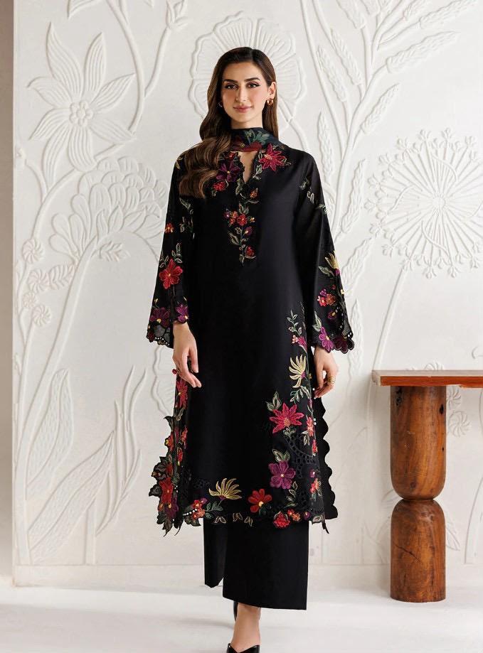 Emb Dhanak 3Pc Suit